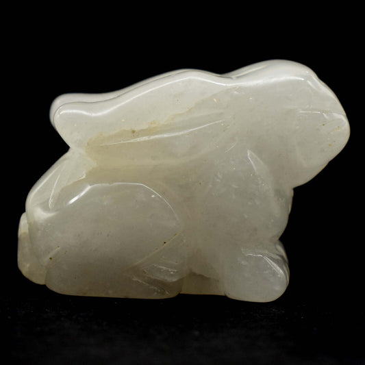Clear Quartz Rabbit Carving [Type 2]