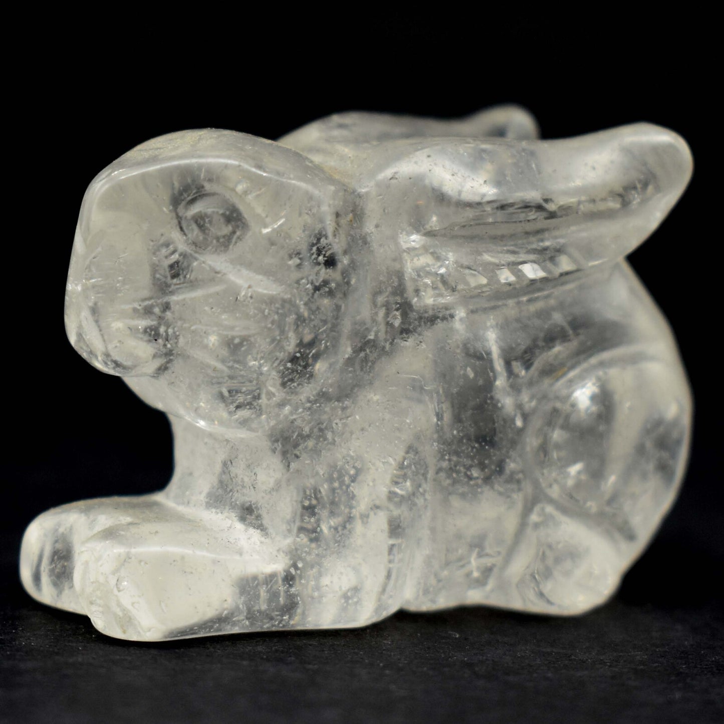 Clear Quartz Rabbit Carving [Type 3]