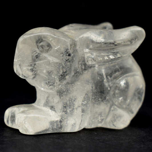 Clear Quartz Rabbit Carving [Type 3]