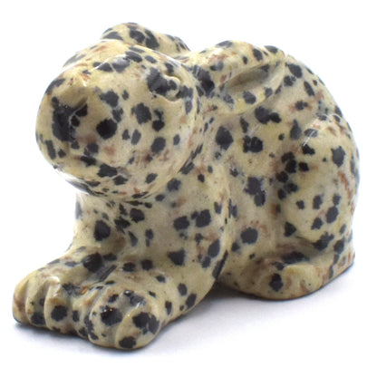 Dalmatian Jasper Rabbit Carving