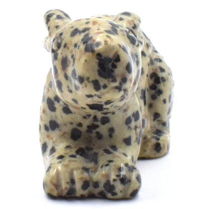 Dalmatian Jasper Rabbit Carving