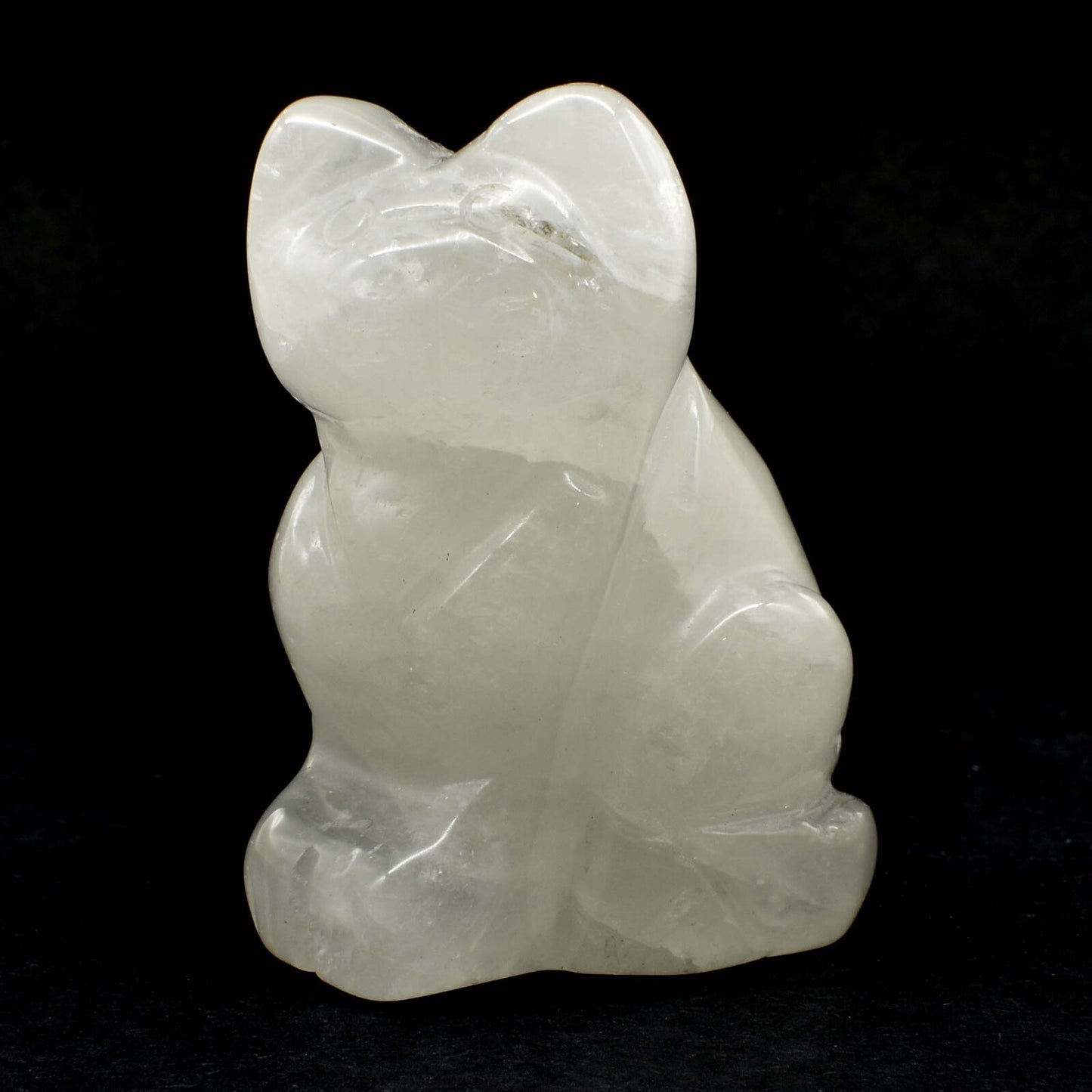 Clear Quartz Cat Carving [Type 1]