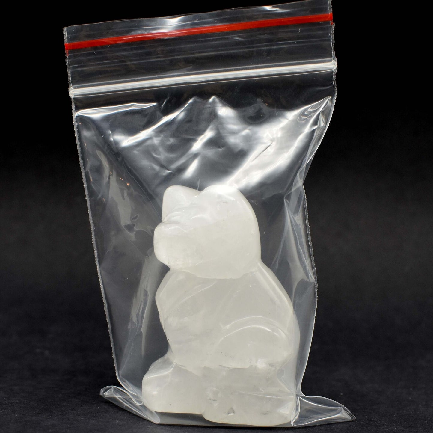 Clear Quartz Cat Carving [Type 1]