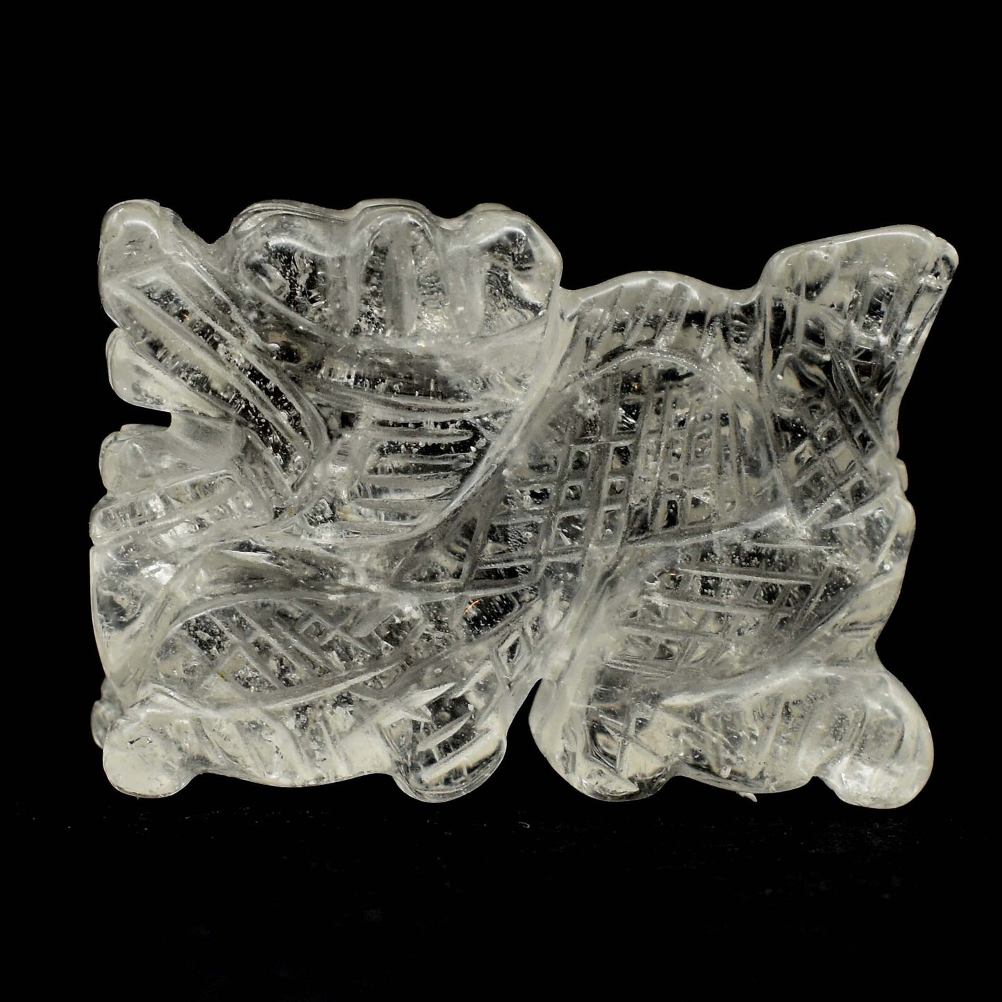 Clear Quartz Dragon Carving