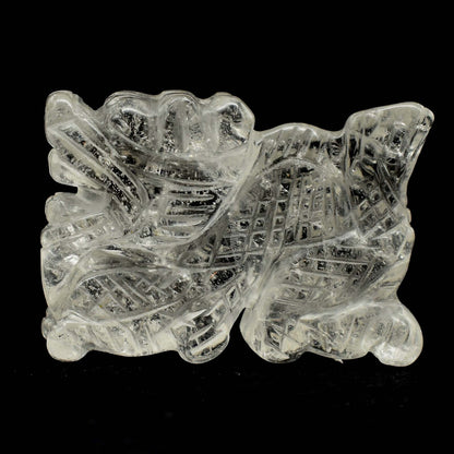 Clear Quartz Dragon Carving