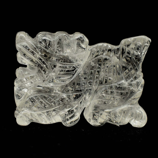 Clear Quartz Dragon Carving