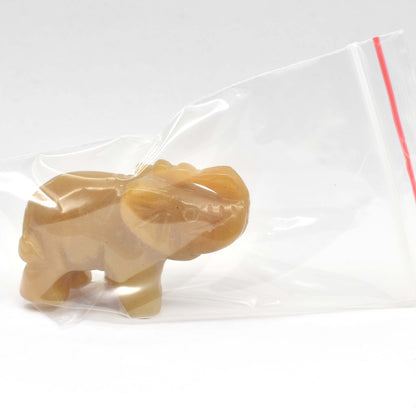 Yellow Aventurine Elephant Carving