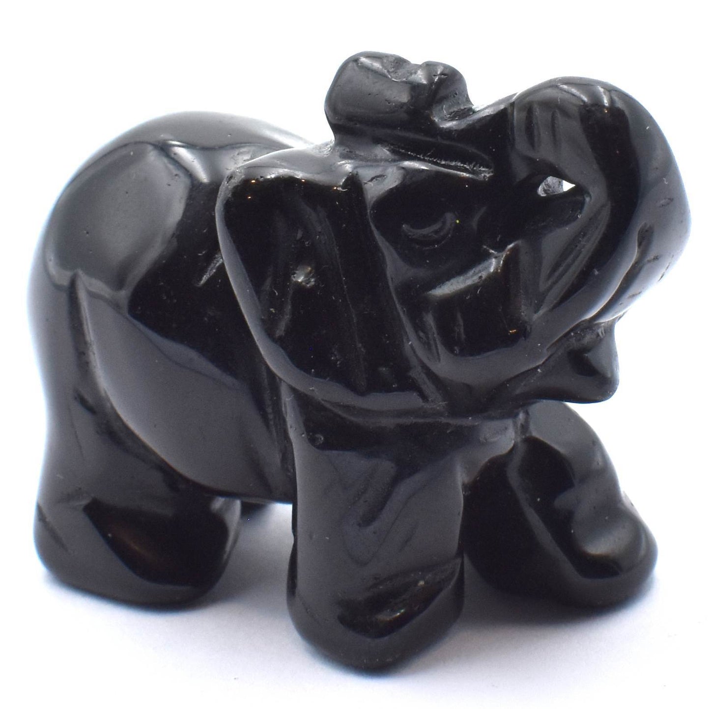 Black Obsidian Elephant Carving