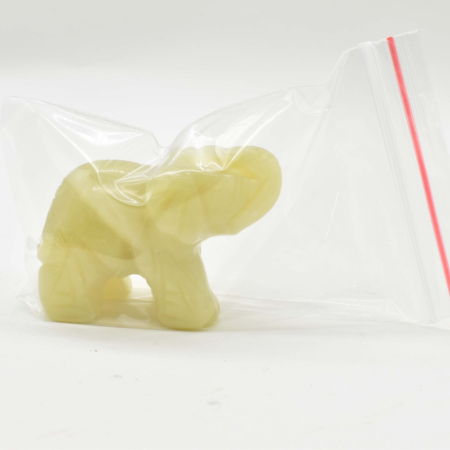 Green Jade Elephant Carving