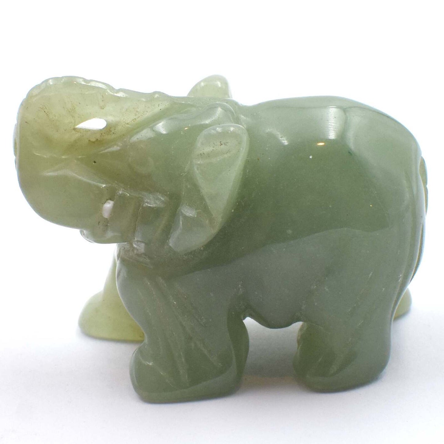 Green Aventurine Elephant Carving