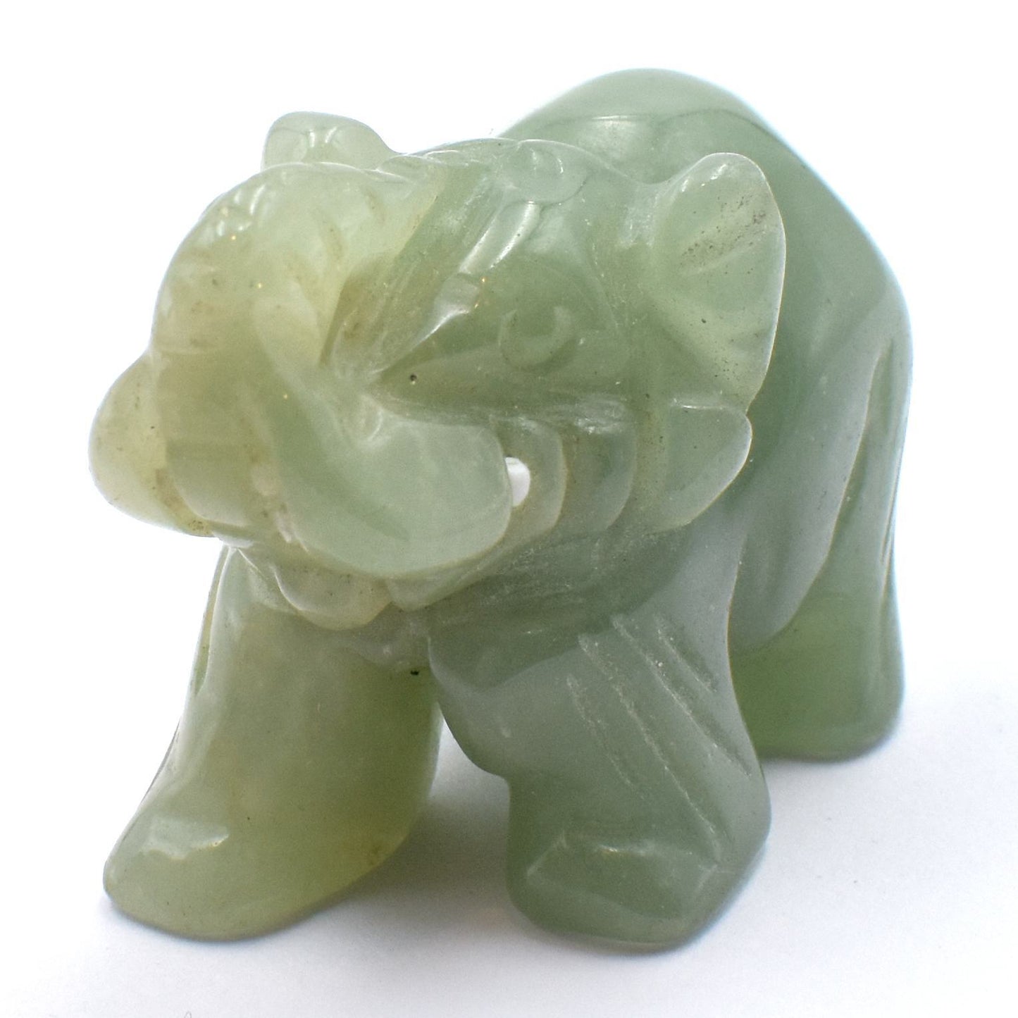 Green Aventurine Elephant Carving