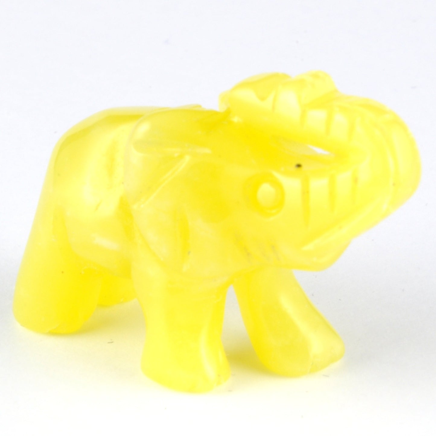 Lemon Jade Elephant Carving