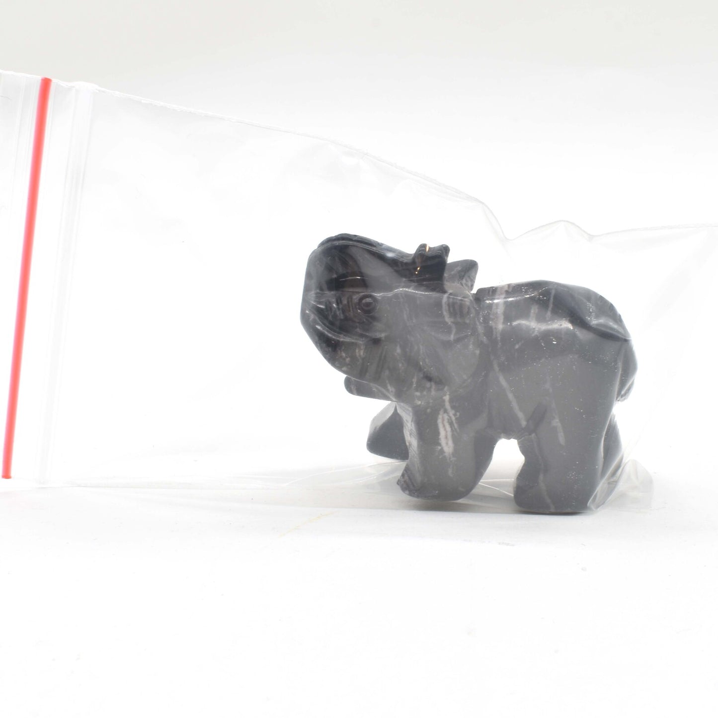Black Onyx Elephant Carving
