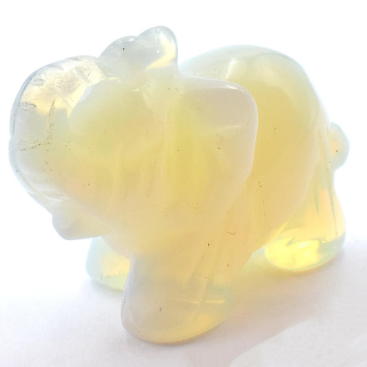 Opalite Elephant Carving