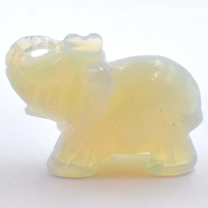 Opalite Elephant Carving