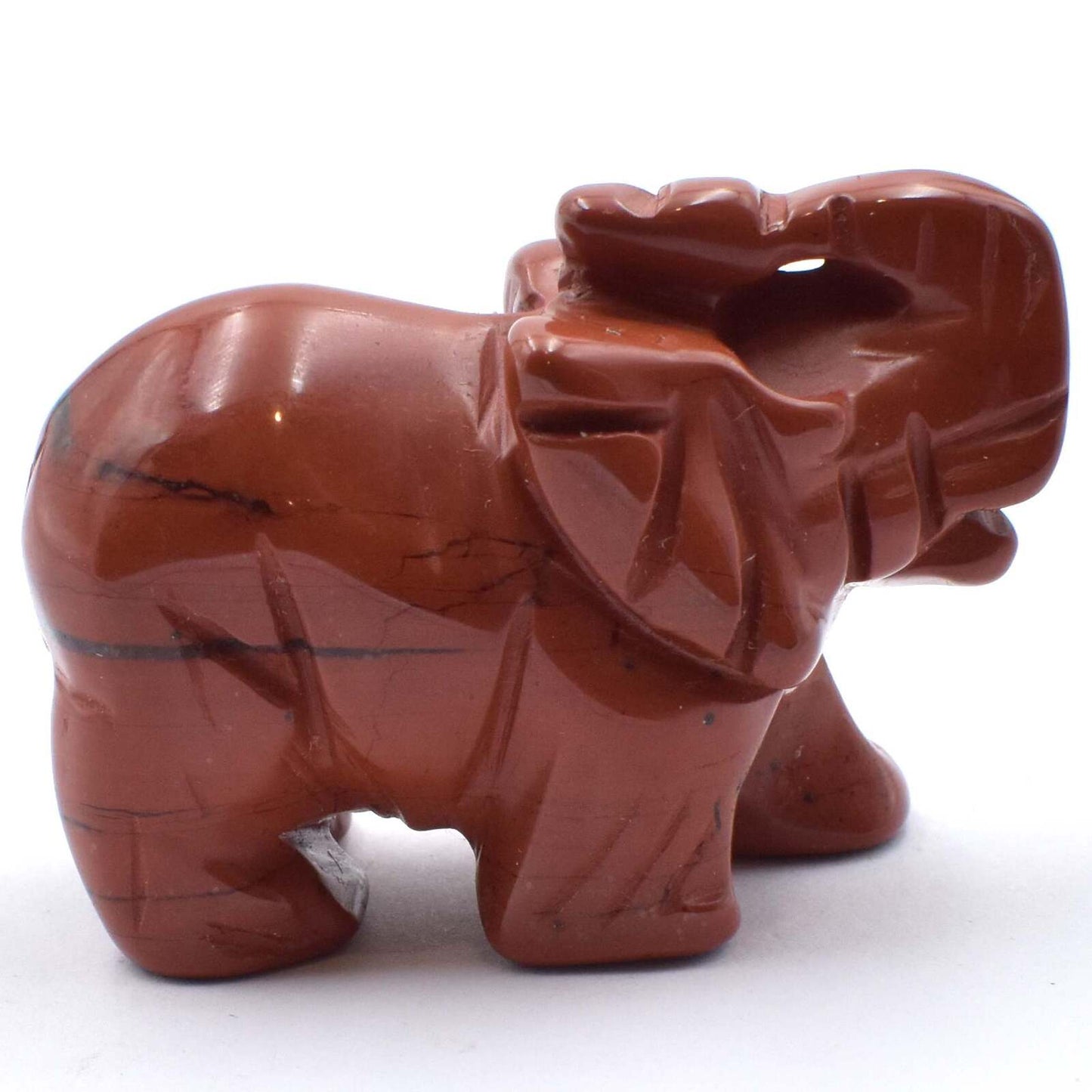 Red Jasper Elephant Carving