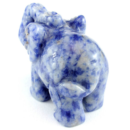 Sodalite Elephant Carving