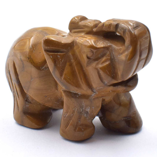 Tiger Jasper Elephant Carving