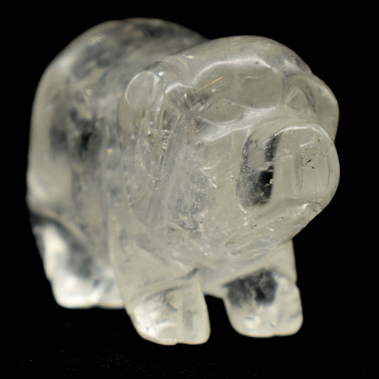 Clear Quartz Pig Carving [Type 2]