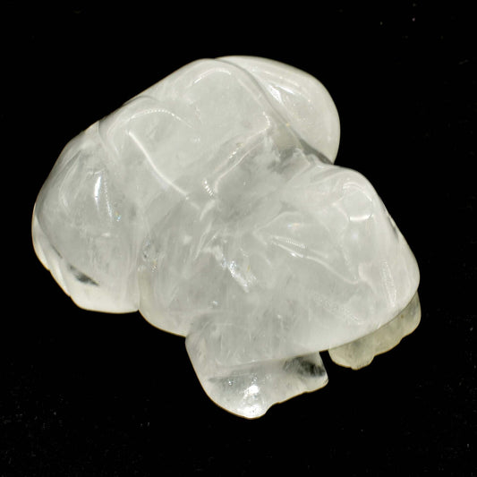 Clear Quartz Frog Carving [Type 1]