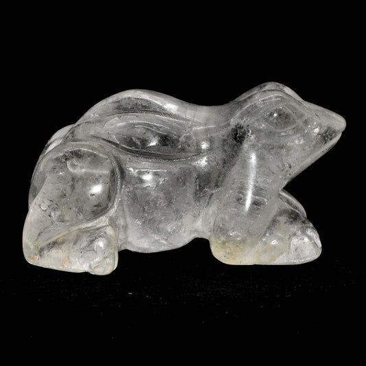 Clear Quartz Frog Carving [Type 2]