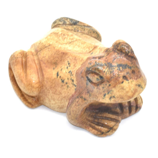 Picture Jasper Frog Carving