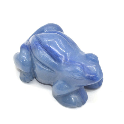 Blue Aventurine Frog Carving