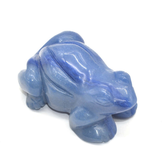 Blue Aventurine Frog Carving