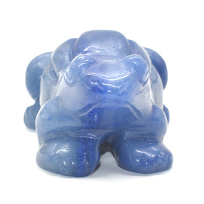 Blue Aventurine Frog Carving