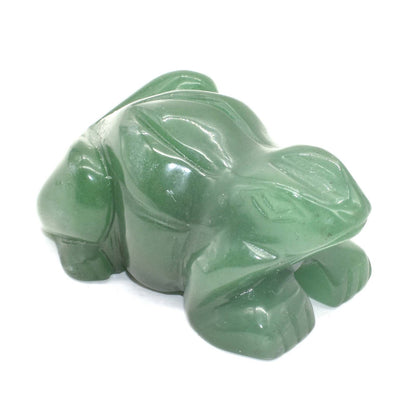 Green Aventurine Frog Carving