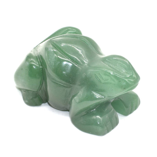 Green Aventurine Frog Carving