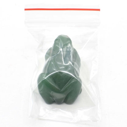 Green Aventurine Frog Carving