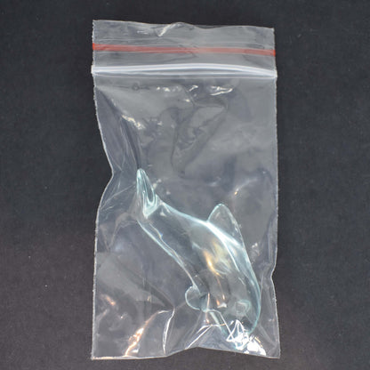 Light Blue Obsidian Dolphin Carving