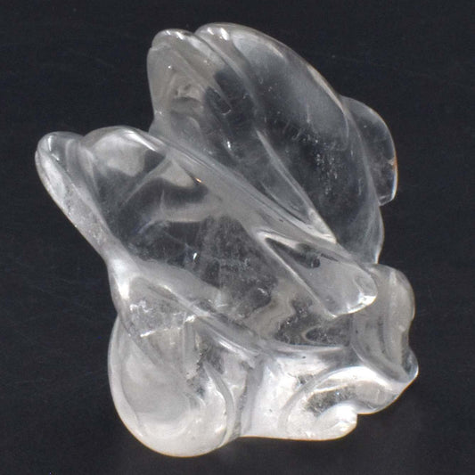Clear Quartz Double Dolphin Carving [Type 2]