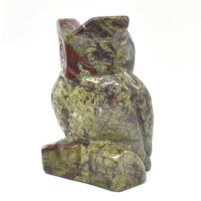 Bloodstone Owl Carving