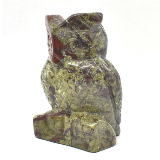 Bloodstone Owl Carving