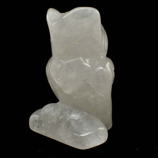 Clear Quartz Owl Carving [Type 1]