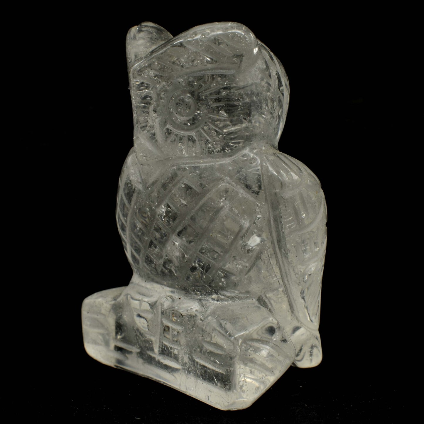 Clear Quartz Owl Carving [Type 2]