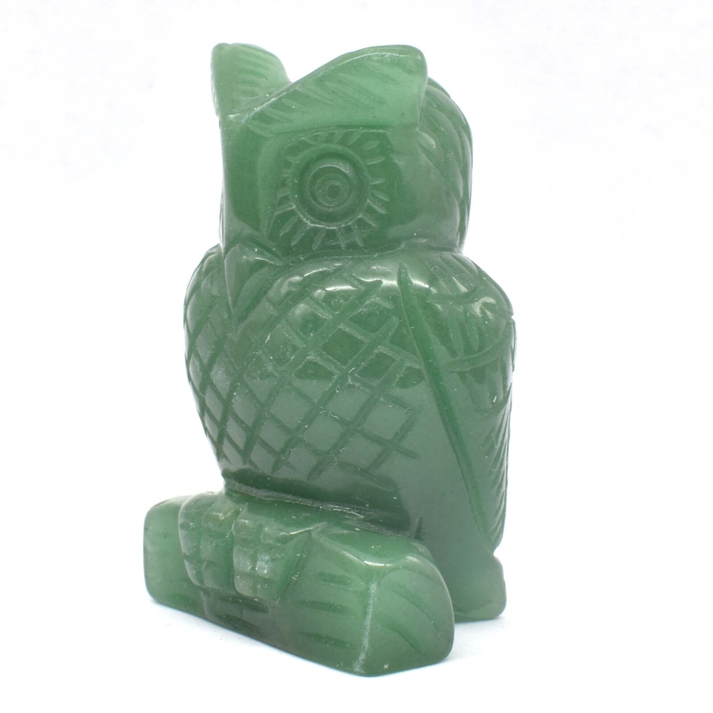 Green Aventurine Owl Carving