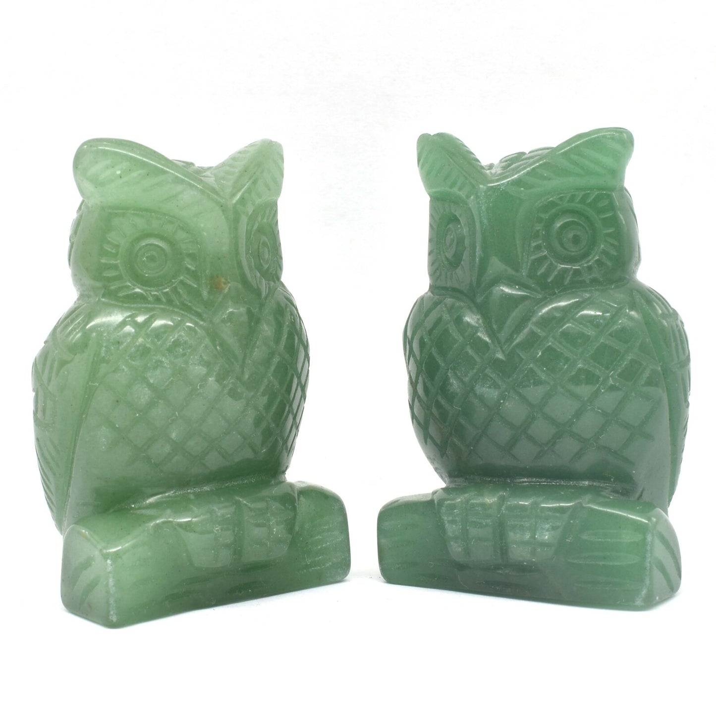 Green Aventurine Owl Carving