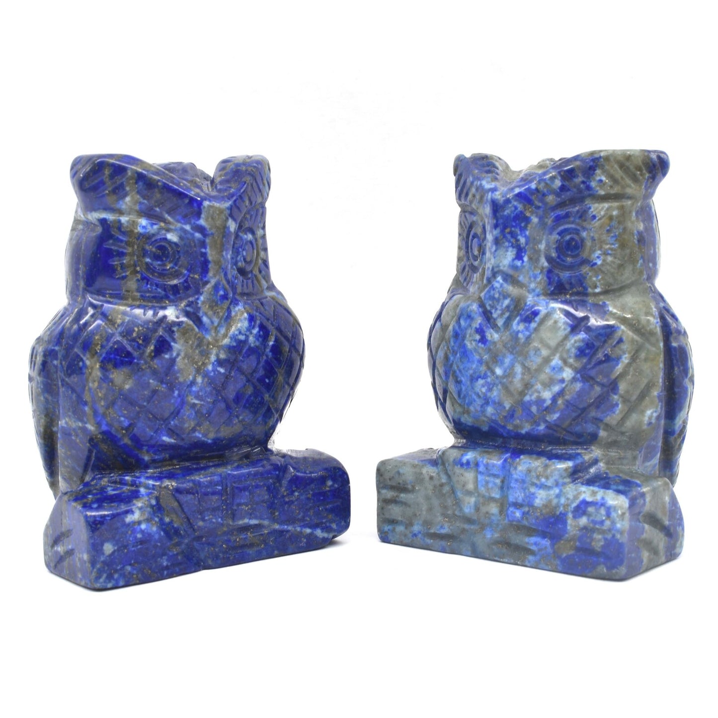 Lapis Lazuli Owl Carving