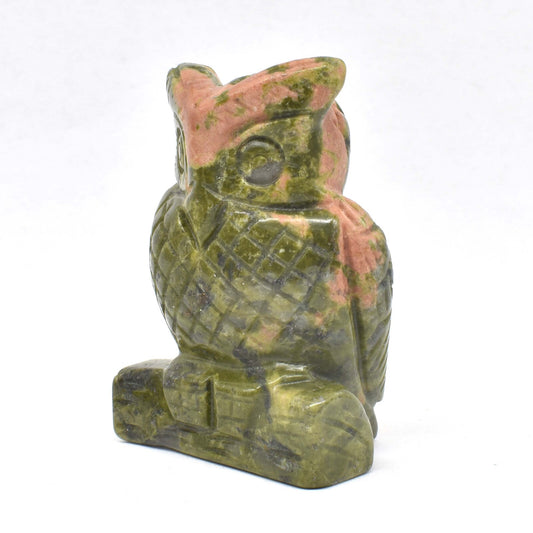 Unakite Owl Carving