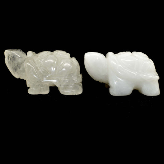 Clear Quartz Turtle Carving [Type 1]