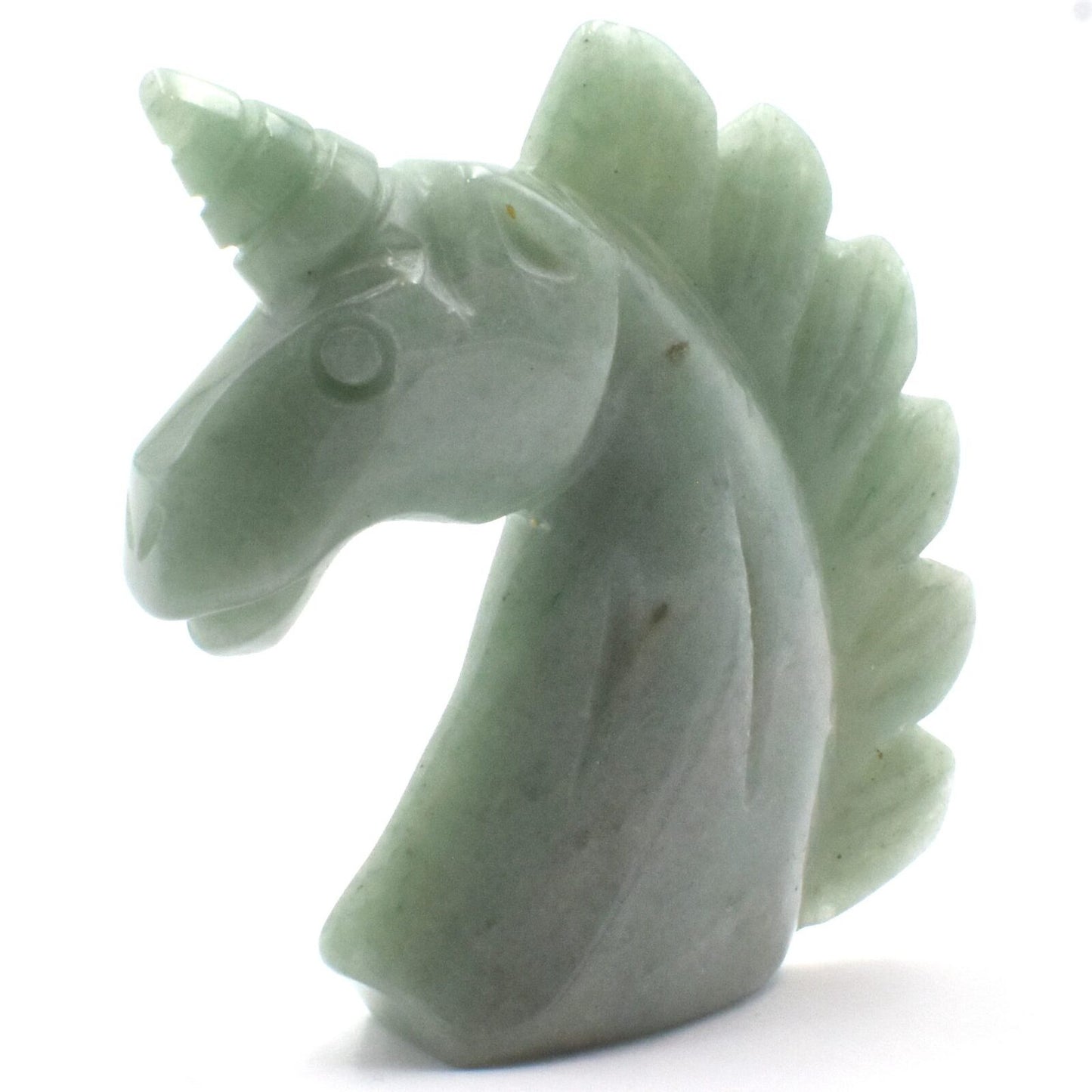 Green Aventurine Unicorn Carving [Light]