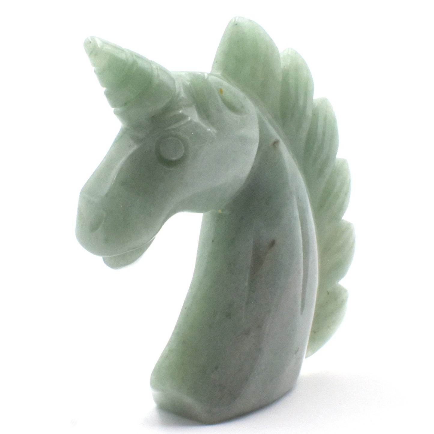 Green Aventurine Unicorn Carving [Light]