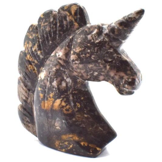 Rhodonite Unicorn Carving [Type 1]