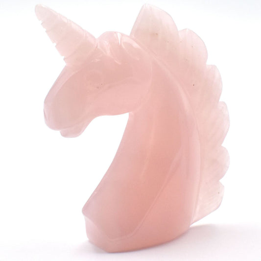 Rose Quartz Unicorn Carving [Type 1]