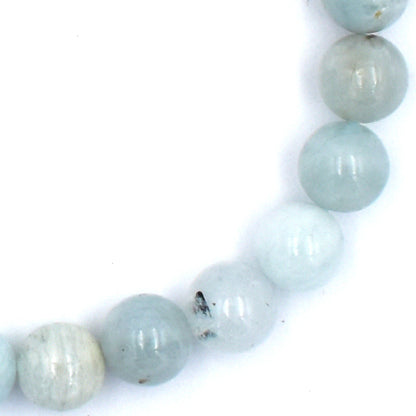 Aquamarine Bead Bracelet