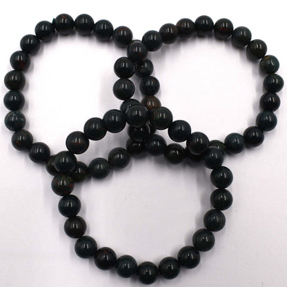 Bloodstone Bead Bracelet