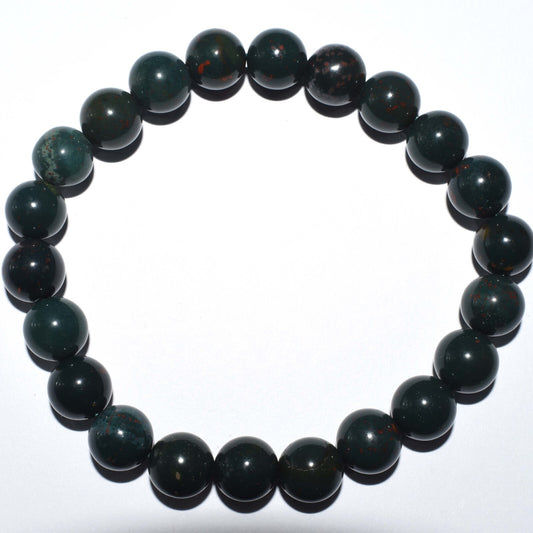 Bloodstone Bead Bracelet